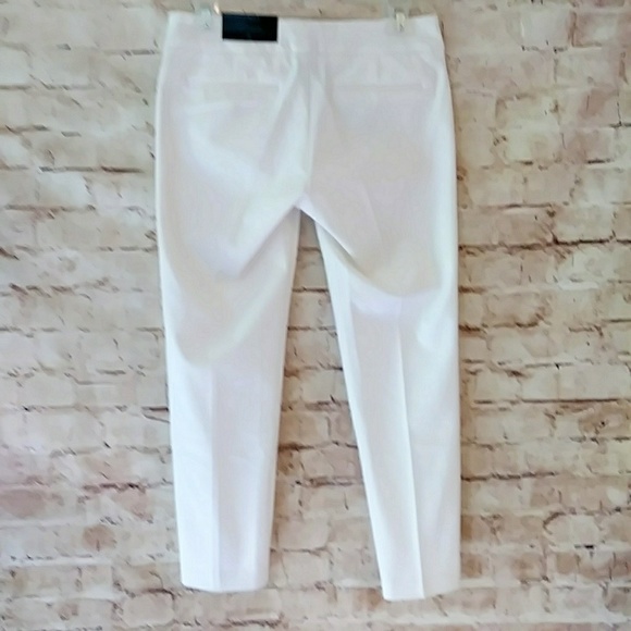 SALE! NWD Cynthia Rowley White Cropped Ankle Pants - Picture 4 of 6